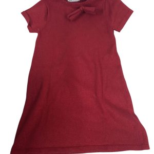 VESTIDO TEJIDO ROJO BRILLANTE H&M T4/6