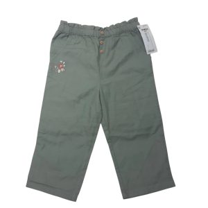 PANTALON VERDE FLORES OSH KOSH T3 NUEVO