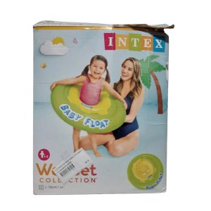 FLOTADOR CON BODY VERDE CON AMARILLO CAJA ABIERTA INTEX