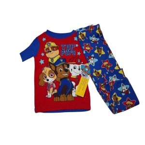 PIJAMA ALG 2P ROJO AZUL PAW PATROL NICKELODEON T5 NUEVA