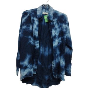 CAMISA AZUL ESTILO BATIK ZARA T XS