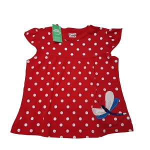 REMERA ROJA LUNARES BCOS LUCIERNAGA H&G T24M