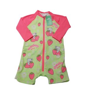ENTERITO LICRA FLUOR ROSA FRUTILLAS KUKIE T2 AP