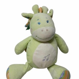 PELUCHE VERDE VACA CON MUSICA EN COLA