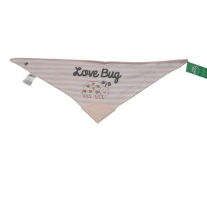 BABERO BANDANA RAYADO ROSA BCO MORDILLO LOVE BUG SAN ANTONIO