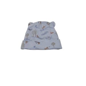 GORRO CELESTE ARBOLES PERROS