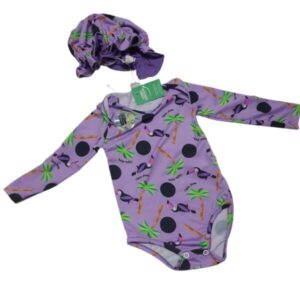MALLA CON MANGAS Y SOMBRERO VIOLETA TUCANES T12M APROX