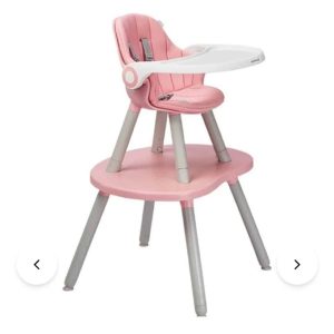 SILLA DE COMER 3 EN 1 ROSADA BABY DESK OUTLET MODELO DISC