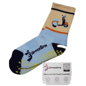 MEDIAS CELESTE BEIGE ANTIDESLIZANTE NUEVAS TXS 26/30
