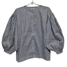 CAMISA ANCHA RAY AZULES BLANCAS LEMON T3/L