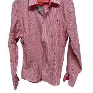 CAMISA A RAYAS BCO ROJO FLORBORDAD AEN AZUL RIP TIDE T XL