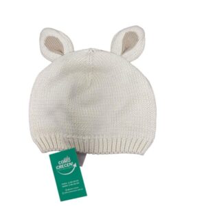 GORRO HILO CREMITA OREJITAS CARTERS T12/24M