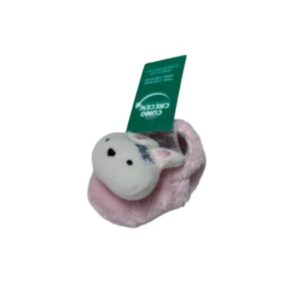 PANTUFLAS BEBE NO CAMINANTE ROSA CONEJITAS  GEORGE T0/6M