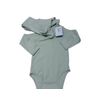 CONJ BODY VERDE Y PELLE ALG TEDDY T0/3M