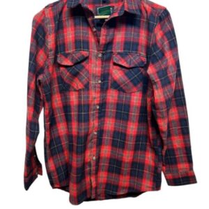 CAMISA FRANELA CUADROSROJO AZUL NEGRO RUSTY T18- S