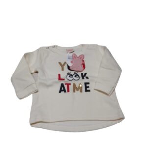 BUZO CREMITA YOU LOOK OJITOS KIKO BABY TM 3/6M NUEVO