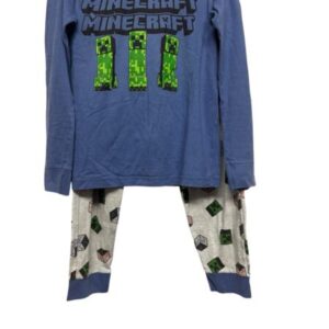 CONJ REMERA YPANTALON PIYAMA MINECRAFT RAYADO INT T7/8
